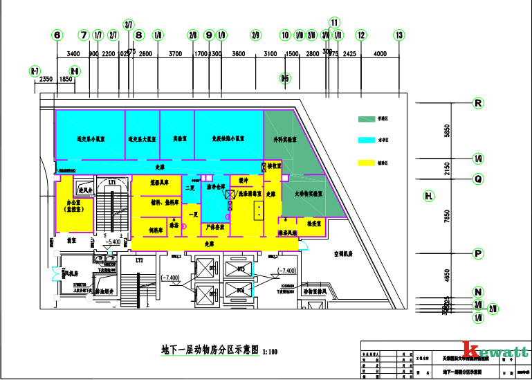 實(shí)驗(yàn)室動物房分布圖